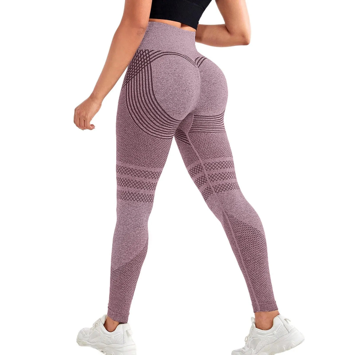 Elevate Your Workout with Women's High Waist 3D Compression Leggings - Cellulite Slimming and Booty Lifting!