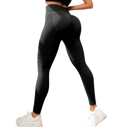 Elevate Your Workout with Women's High Waist 3D Compression Leggings - Cellulite Slimming and Booty Lifting!