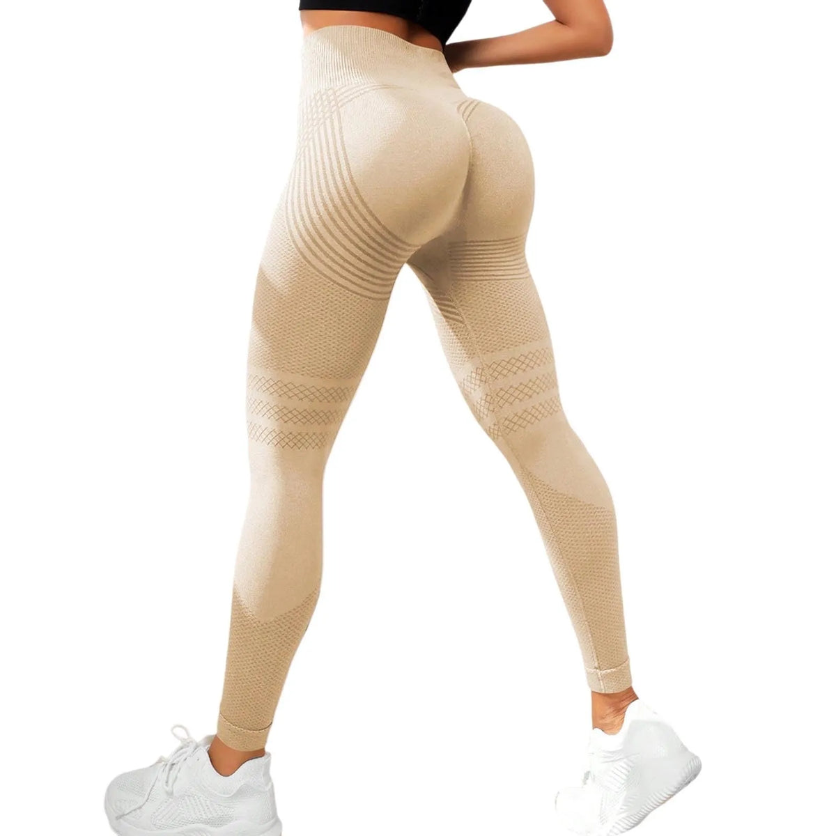 Elevate Your Workout with Women's High Waist 3D Compression Leggings - Cellulite Slimming and Booty Lifting!
