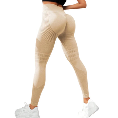 Elevate Your Workout with Women's High Waist 3D Compression Leggings - Cellulite Slimming and Booty Lifting!